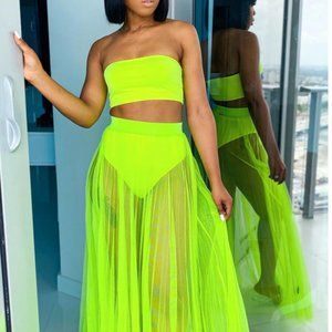 NWOT Strapless 2 Piece Plus Size Swimsuit